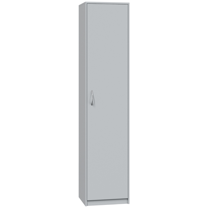 HOMCOM Küchenschrank, 5-Ebenen-Aufbewahrungsschrank, verstellbare Regale, für Wohnzimmer, Küche, Vorratskammer, Holz, Grau