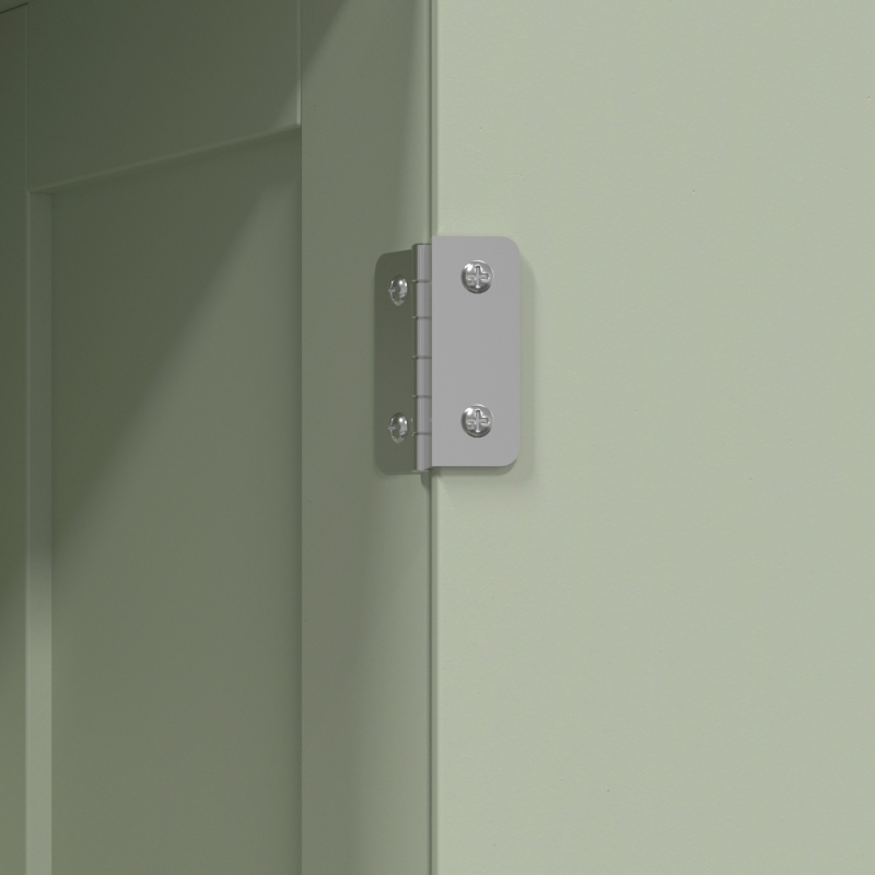 HOMCOM 185 cm Tall Bathroom Cabinet with Arched Doors - Light Green