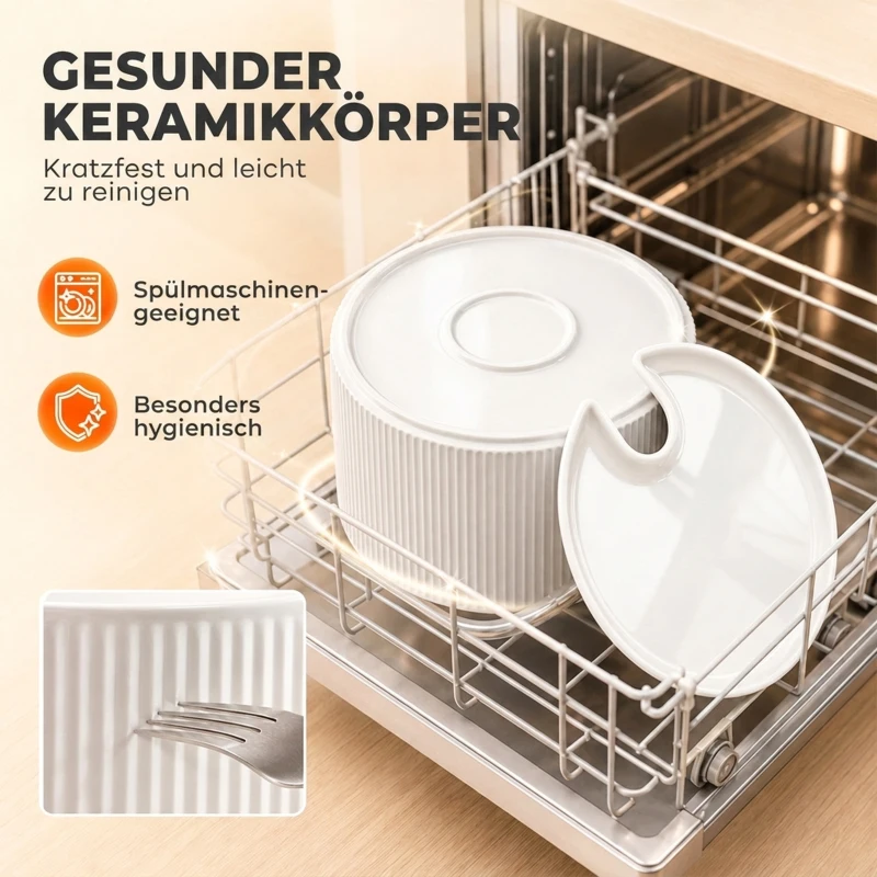 PawHut Kattenfontein 2,2 liter keramische drinkfontein met 4-traps filtersysteem, 2 modi, filter en schuim, ultrastille pomp, BPA-vrij