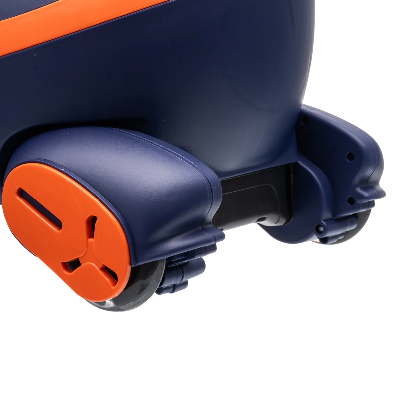 AIYAPLAY 12V Electric Wiggle Car, 2-In-1 Kids Ride On Toy with 2 Speeds, Soft Start, PU Wheels, RGB Lights, Up to 60 kg, Orange