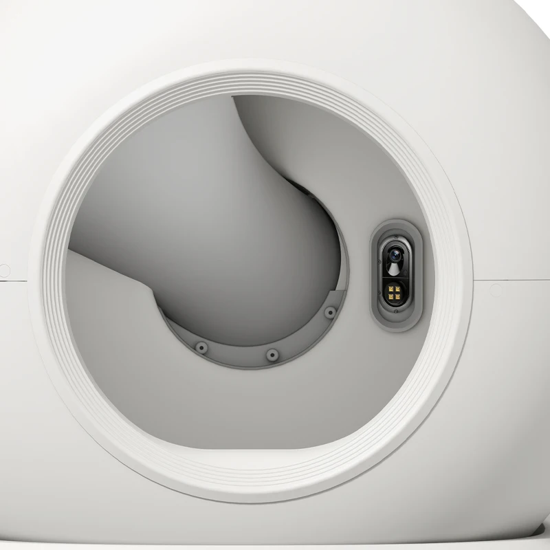 PawHut Zelfreinigende kattenbak XL 72L met HD-camera, app-bediening en afvalzak, voor katten van 1-12 kg