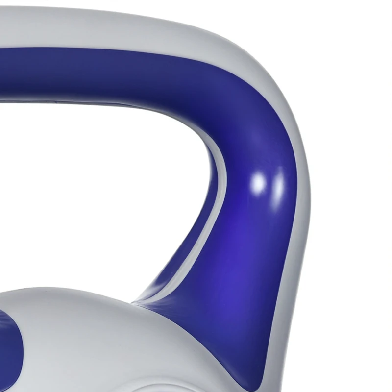 SPORTNOW Kettlebell, 6kg Kettle Bells with Handle for Home Gym Weight Lifting and Strength Training, Purple and Grey