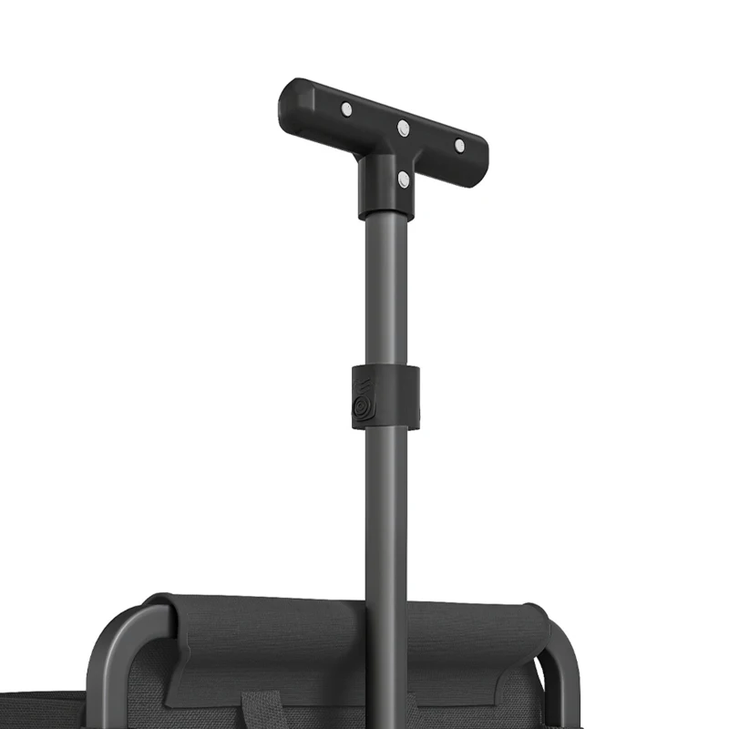 Outsunny Bolderkar Opvouwbaar Handkar 360° Tuinwagen met Verstelbare Handgreep Strandkar tot 60 kg voor Sport Winkelen Zwart
