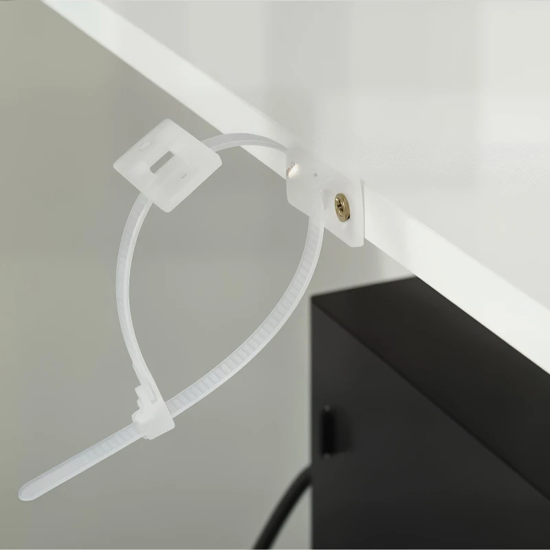 HOMCOM Elektrische haard met verwarming en 3D-vlameffect, schouw, 80 cm, wit