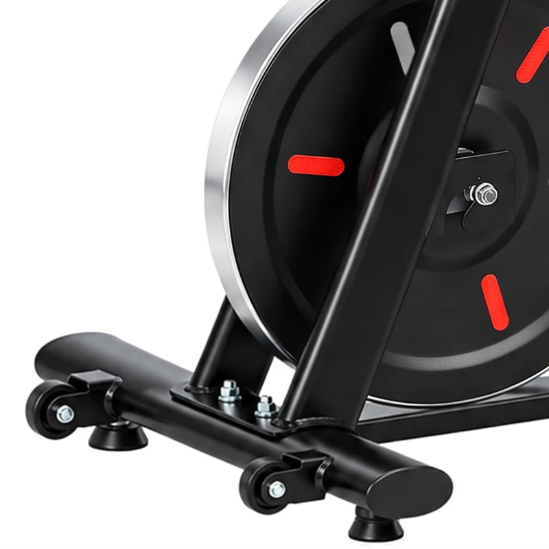 SPORTNOW Verstelbare hometrainer met magnetische weerstand, app-functie, verstelbaar zadel, lcd-monitor en telefoonhouder