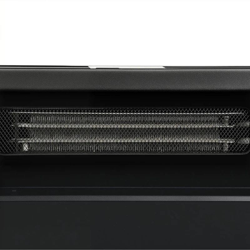 HOMCOM Elektrische haard met verwarming en 3D-vlameffect, schouw, 80 cm, wit