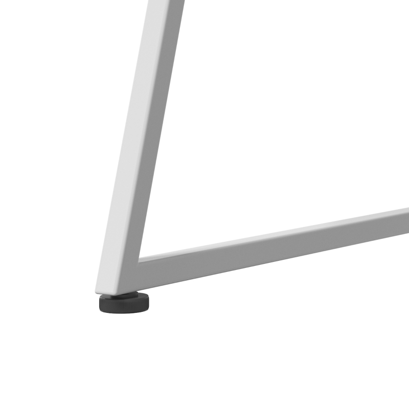 HOMCOM Bureau d'Ordinateur, 90 x 50 cm, Bureau avec Rangement, Étagère Ouverte et Cadre en Acier, Chêne et Blanc