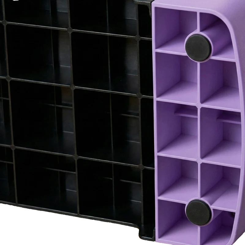 SPORTNOW Stepper Fitness Aérobic 3 Niveaux, Hauteur Réglable 10/15/20 cm avec Rehausses Surface Antidérapante 68x29x20cm Violet