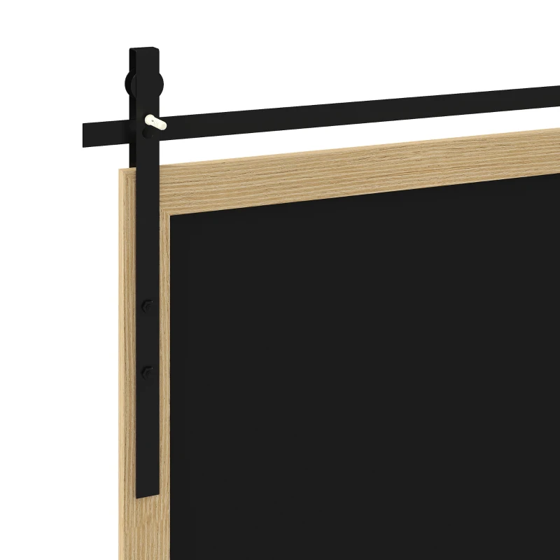 HOMCOM 86.5 x 61 cm Rectangle Mirror, Farmhouse Wall Mirror for Living Room, Bedroom, Hallway, White Oak