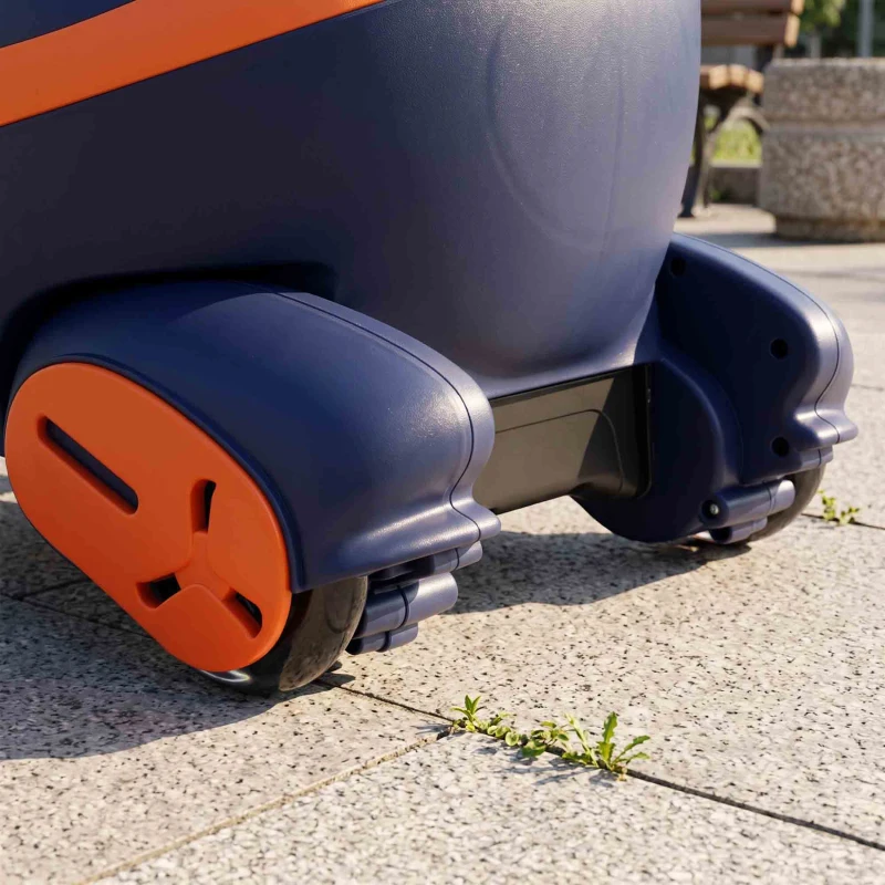 AIYAPLAY Voiture Électrique Enfant 12V, Véhicule Électrique Enfant avec Batterie Lithium, Éclairage RGB, Roues Lumineuses, Orange