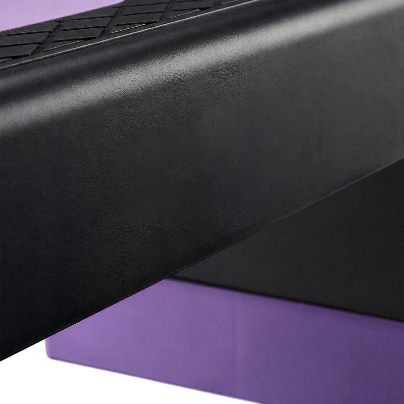 SPORTNOW Stepper Fitness Aérobic 3 Niveaux, Hauteur Réglable 10/15/20 cm avec Rehausses Surface Antidérapante 68x29x20cm Violet