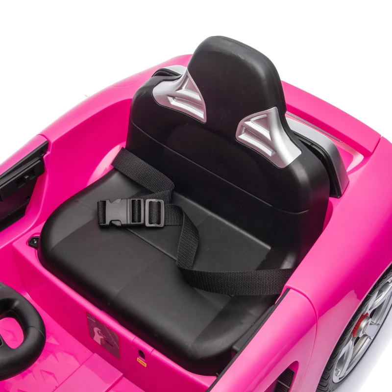 AIYAPLAY Porsche 12V elektrische kinderauto met lithium-accu, afstandsbediening, 2 motoren, softstart en achtervering