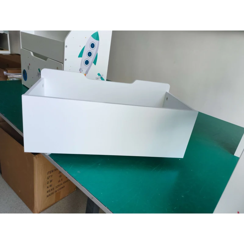 AIYAPLAY Estante Infantil com Gaveta Móvel e 3 Prateleiras, Tema Espaço, Montessori, 3-8 Anos, Branco