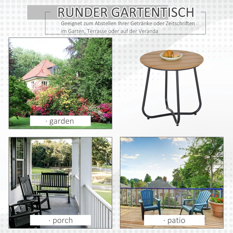 Outsunny tuintafel ronde tafel elegant