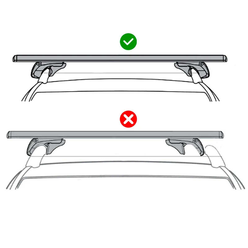 HOMCOM Barras de Techo Universales para Vehículos de Aluminio Bacas Portaequipajes Coche Automóvil Baca para Coche Universales con Cerradura Carga 75 kg 123,5 cm Plata