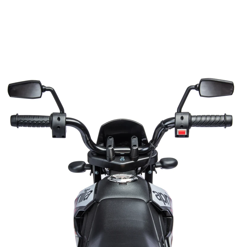 AIYAPLAY Elektrische kindermotor 12V met 2 motoren, zijwieltjes, vering, 13 inch wielen, muziek en USB