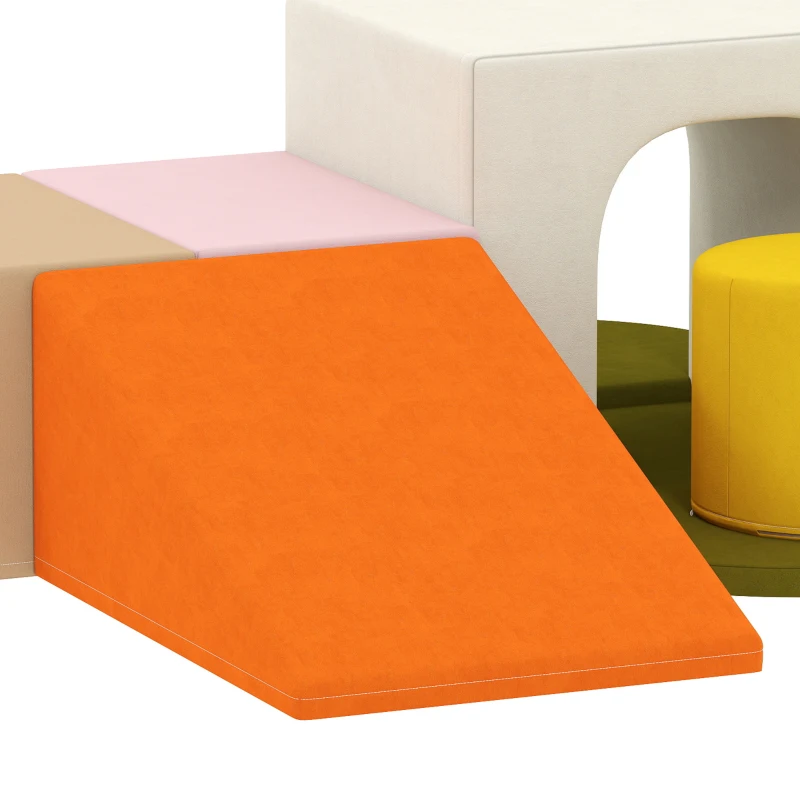 AIYAPLAY Parcours motricité bébé 8PCS, module motricité Bébé en mousse avec housse en velours lavable 51 x 40 x 40 cm multicolore