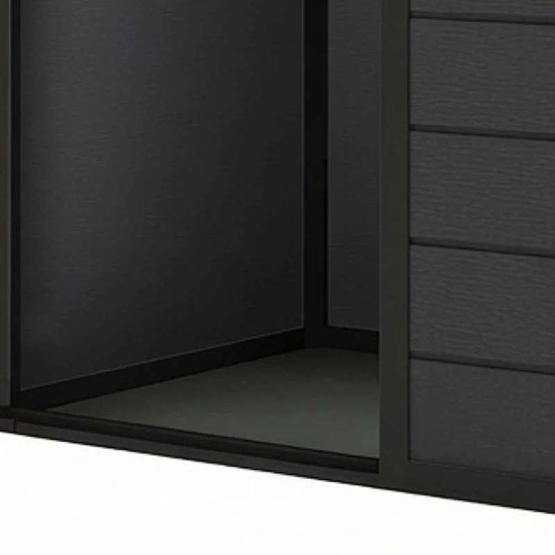 Outsunny Abri de Jardin 1,14 m², Cabane de Jardin pour Outils, Porte Verrouillable, Aération, Fenêtre, 151x92x193cm, Gris Foncé