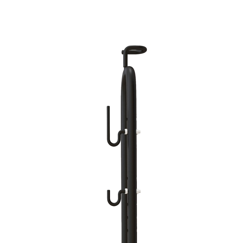 SPORTNOW Estacionamento de Bicicletas Vertical e Horizontal com Ganchos Ajustáveis para Bicicletas de 6 a 28 Polegadas e 700 C