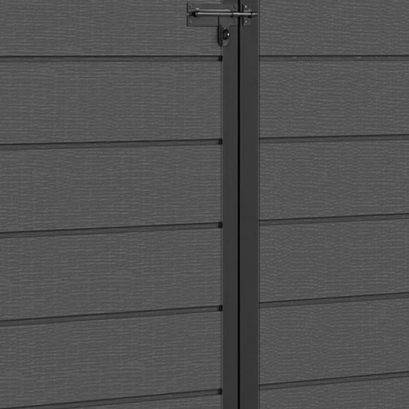 Outsunny Abri de Jardin 1,14 m², Cabane de Jardin pour Outils, Porte Verrouillable, Aération, Fenêtre, 151x92x193cm, Gris Foncé