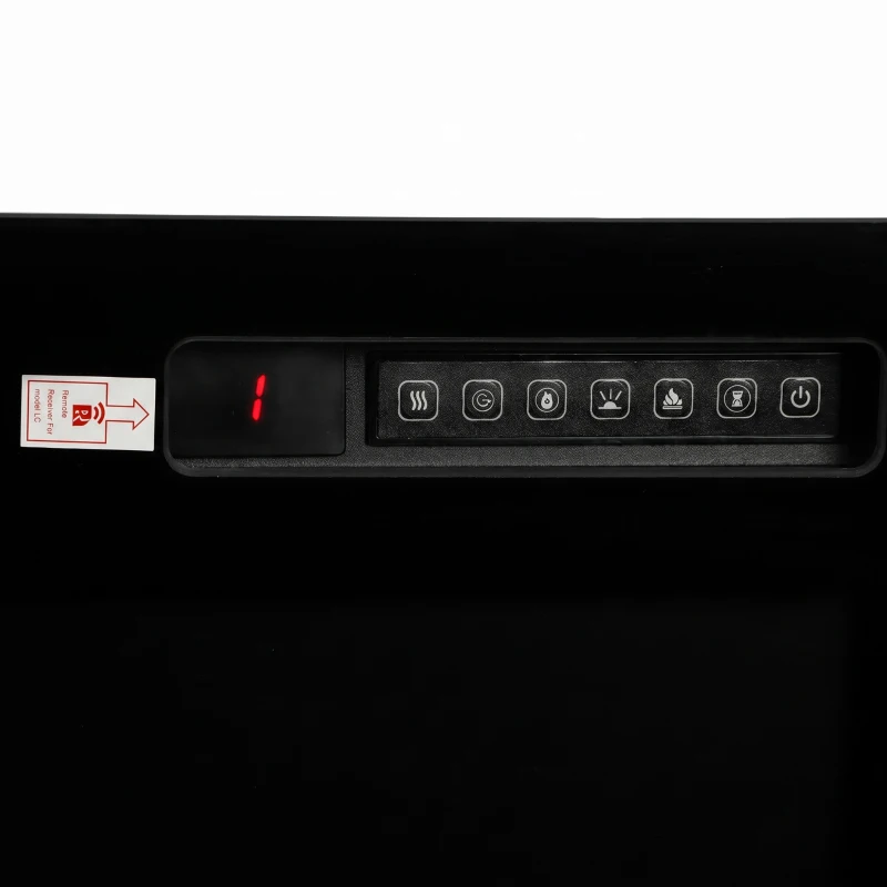 HOMCOM Elektrische haard met vlameffect en afstandsbediening