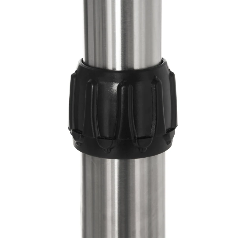Outsunny Calefactor de Pie de Exterior 1200/1800/3000W Estufa de Infrarrojos con Altura Ajustable Ø58,5x160-200 cm Plata