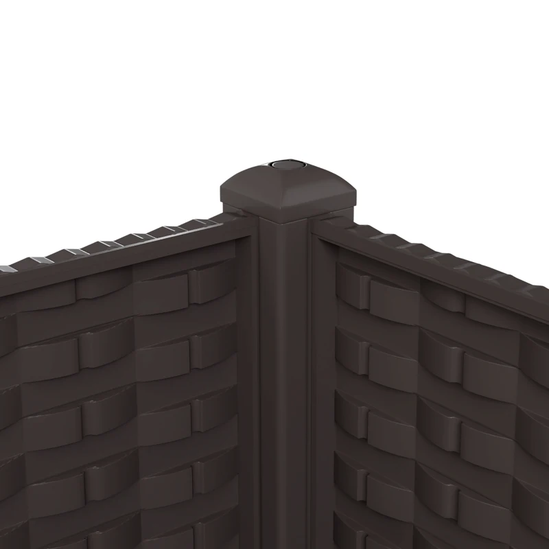 Outsunny Plastic Raised Garden Bed with Legs, Self Watering Elevated Planter Boxes with Drainage Holes and Plugs
