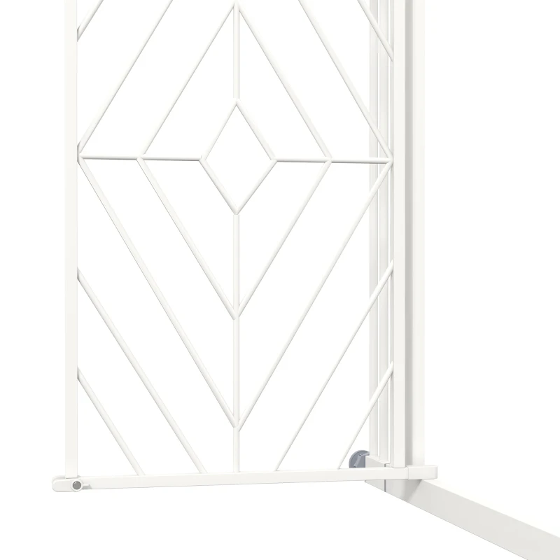 PawHut Pressure Fit Stair Gate Dog Gate w/ Auto Closing Door, Double Locking, Easy Installation, for 74-100cm Openings - White