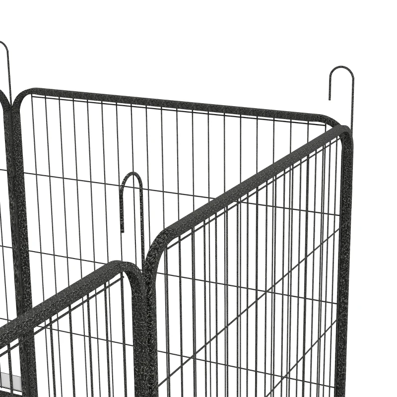 PawHut 12 Panels Heavy Duty Puppy Playpen, for Small Dogs, Indoor and Outdoor Use - Silver