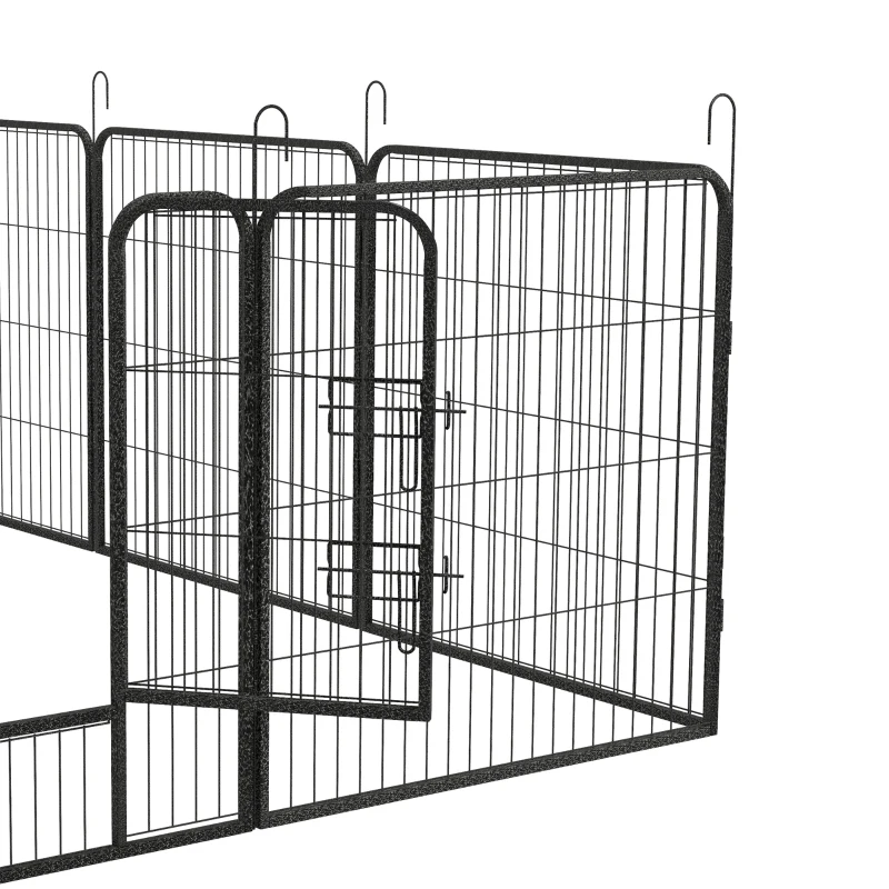 PawHut 12 Panels Heavy Duty Puppy Playpen, for Small Dogs, Indoor and Outdoor Use - Silver