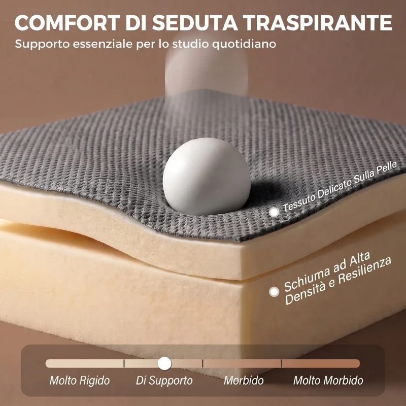 HOMCOM Divano Letto 2 Posti 3 in 1 Clic Clac in Tessuto con 2 Cuscini, Reclinabile e Imbottito, Grigio