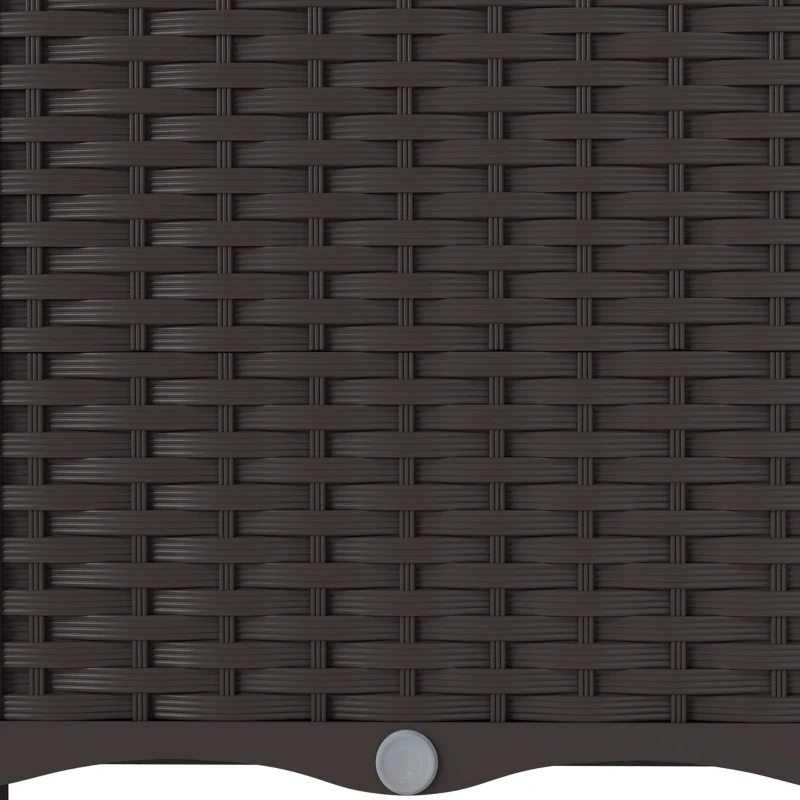 Outsunny Plastic Raised Garden Bed with Legs, Self Watering Elevated Planter Boxes with Drainage Holes and Plugs