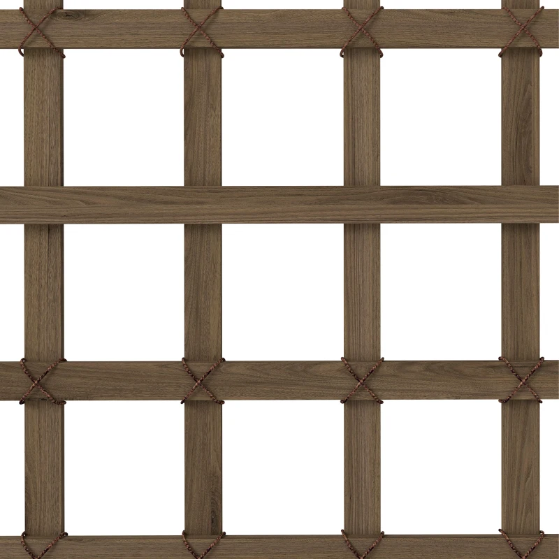 Outsunny Wooden Trellis Planter, Raised Garden Bed with Wheels, to Climb and Grow Vegetables, Herbs and Flowers, Brown