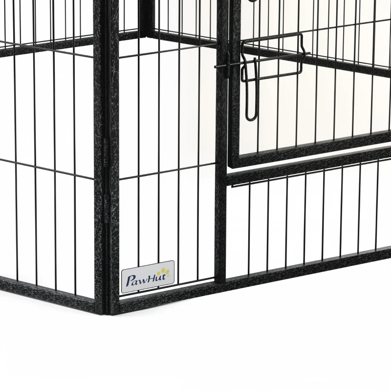 PawHut 12 Panels Heavy Duty Puppy Playpen, for Small Dogs, Indoor and Outdoor Use - Silver