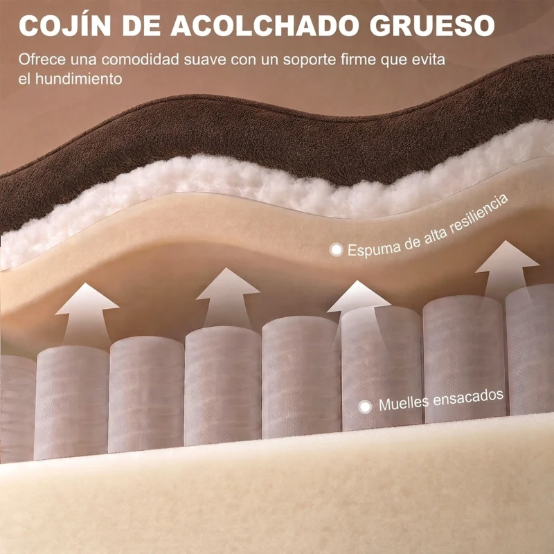 HOMCOM Sillón Relax Reclinable Eléctrico Levanta Personas Mayores con Masaje Calor Portavasos Mando Bolsillos Marrón Oscuro