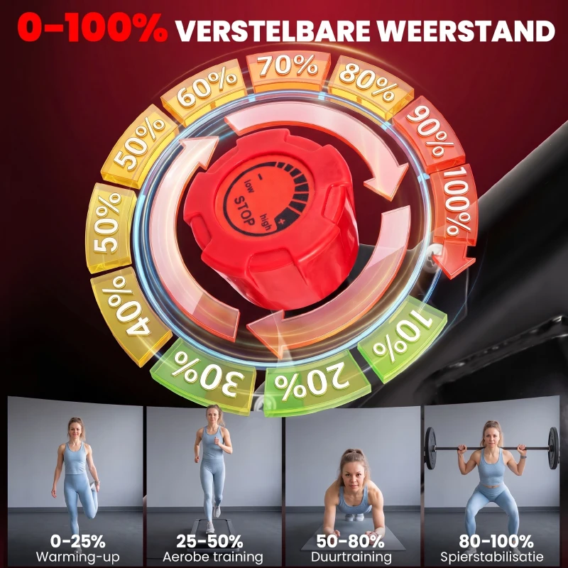 SPORTNOW Verstelbare hometrainer met magnetische weerstand, app-functie, verstelbaar zadel, lcd-monitor en telefoonhouder