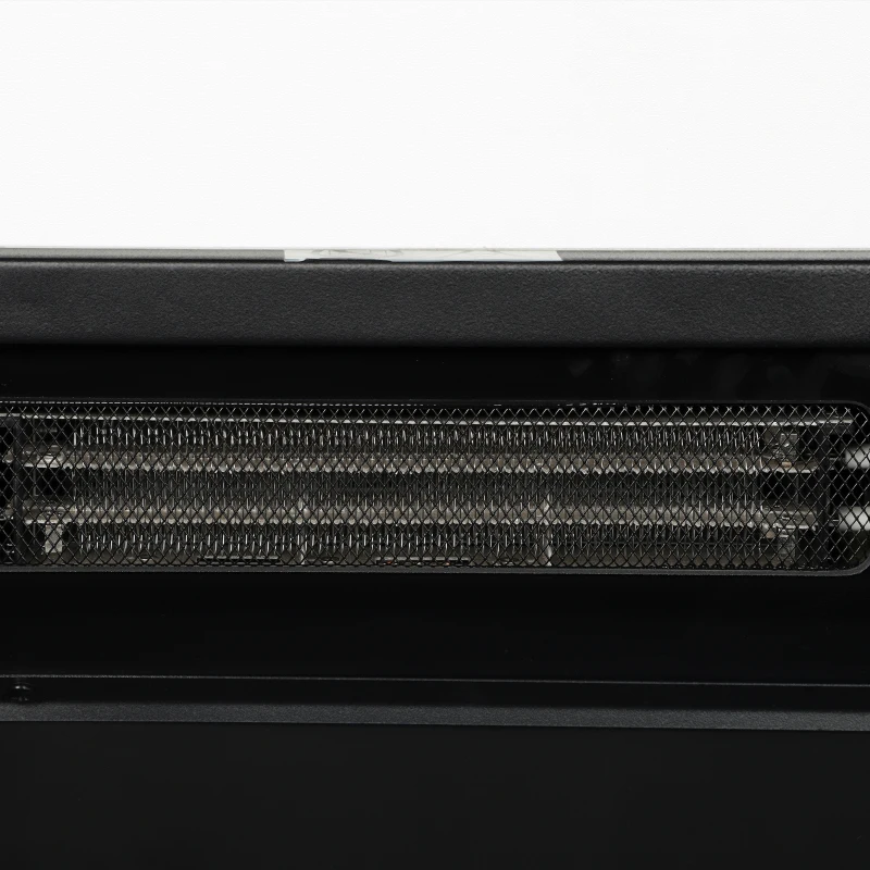 HOMCOM Elektrische haard met schouw en TV-meubel, inclusief afstandsbediening, voor 50 inch, 75 cm, wit