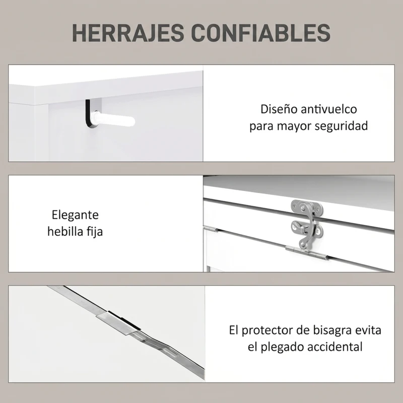 HOMCOM Escritorio de ordenador plegable con estantería, puesto de trabajo, tablero blanco y estante ajustable, 98x51x153cm, blanco