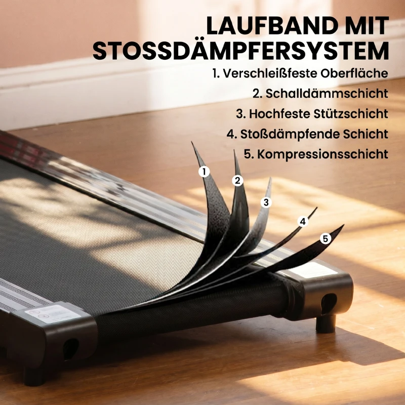 HOMCOM loopband opklapbaar elektrisch 500 W 1-12 km