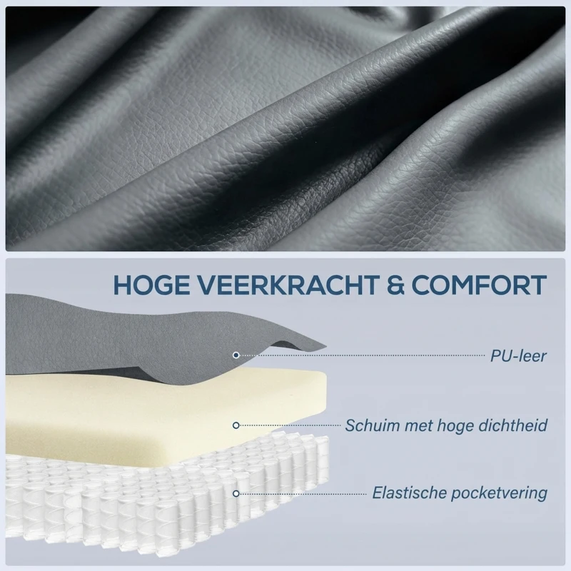 HOMCOM Massagestoel met wip-, lig- & verwarmingsfunctie, 3 standen, draaibaar, Lichtgrijs(m-6)