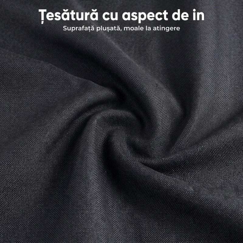 HOMCOM Set 2 scaune de bar cu spătar și suport pentru picioare, tapițerie textilă și picioare din oțel, negru
