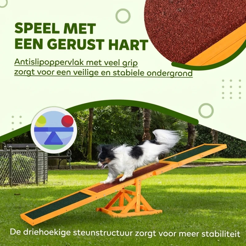 PawHut Hond wip hondenwip honden speelgoed behendigheid puppy speelgoed hondensport huisdier
