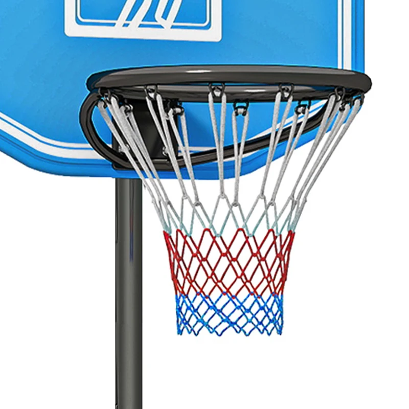 HOMCOM Adjustable Basketball Hoop and Stand, with Wheels and Weight Base Blue