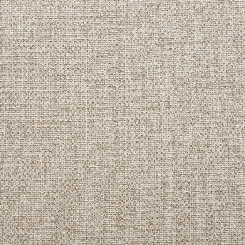 HOMCOM Lote de 2 sillas de comedor asiento acolchado en tejido efecto lino patas de acero estables diseño moderno crema