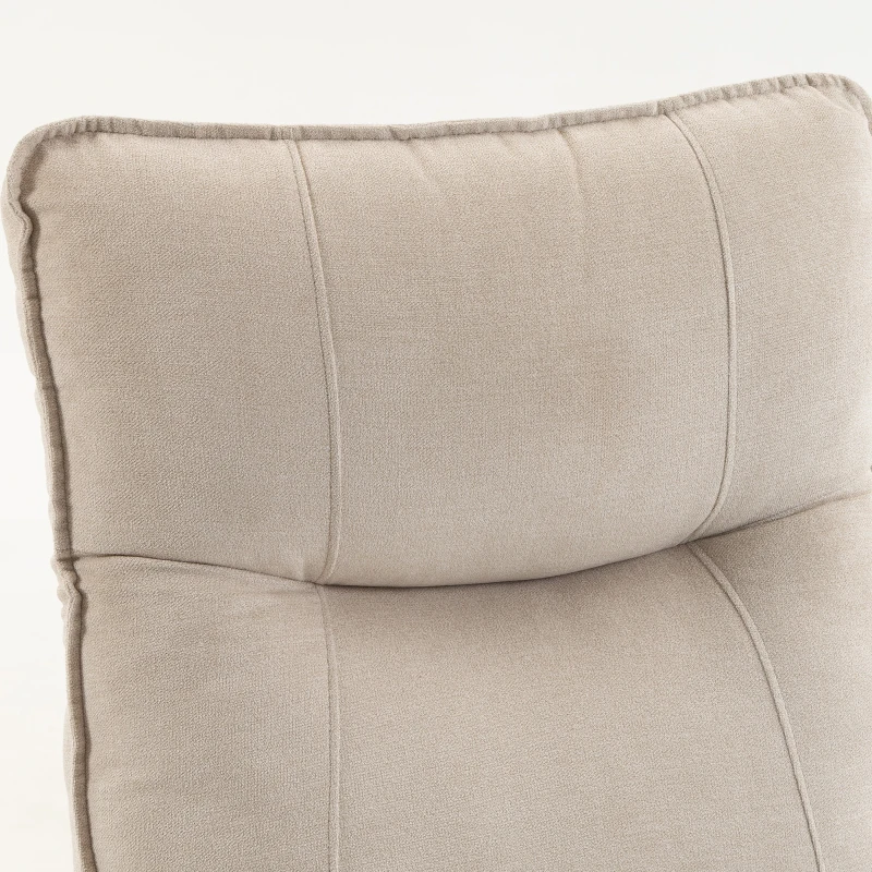 HOMCOM Fauteuil Releveur Électrique, Fauteuil Relax Électrique en Chenille avec Dossier Inclinable, Coussin à Ressorts, Crème