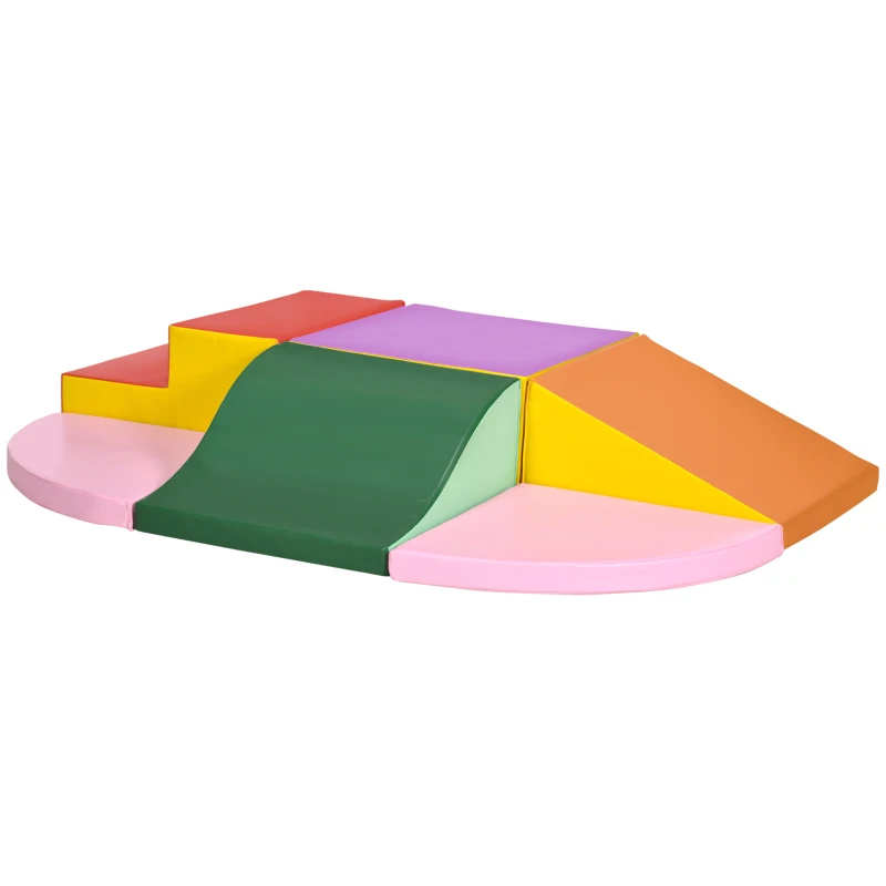 HOMCOM 6 blocs de construction en mousse XXL pour enfants - normes EN71-1-2-3 - mousse EPE Revêtement synthétique
