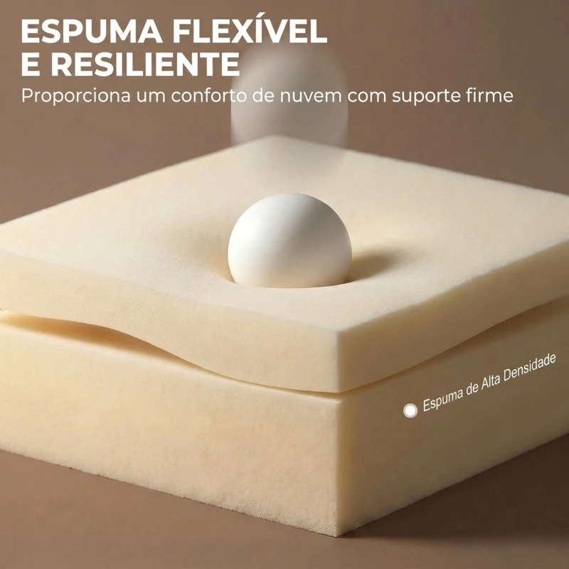 HOMCOM Cadeirão-Cama Convertível 3 em 1 Multifuncional Sofá Cama Individual com 2 Almofadas Branco Creme