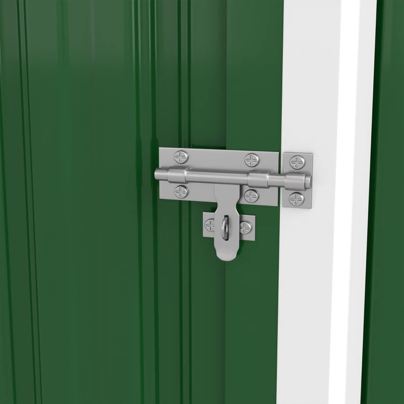 Outsunny 7.5 x 4.3ft Metal Garden Storage Shed, Waterproof Outdoor Shed with Triple Lockable Door, Gloves, Vents, Green