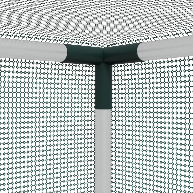 Outsunny Serre de jardin cage de culture pour plantes de jardin porte zippée tubes en acier galvanisé 240 x 120 x 110 cm vert