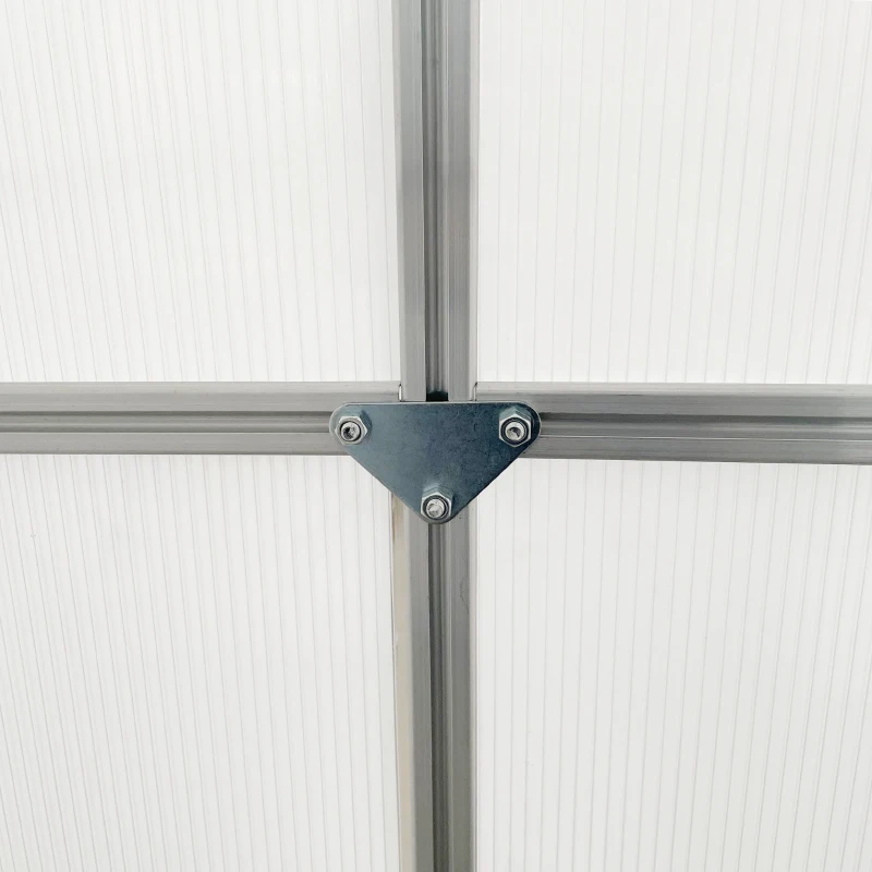 Outsunny 190 x 190cm Walk-In Polycarbonate Greenhouse